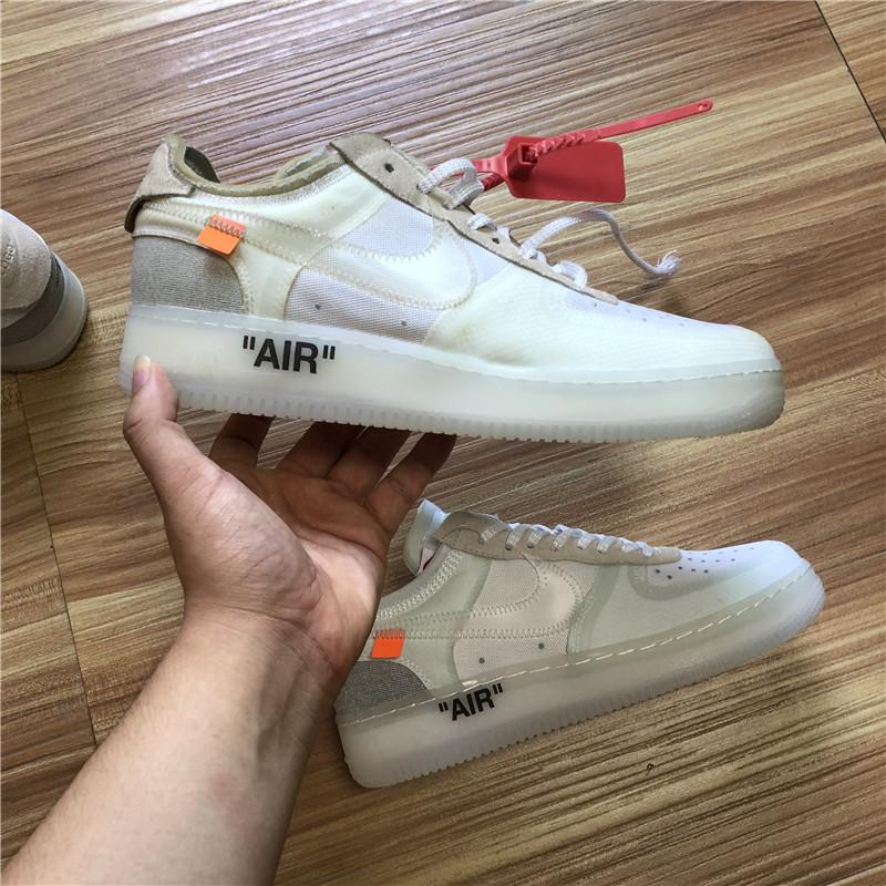 PK God Off-White Nike Air Force 1 One Low The 10 Ten Virgil Abloh retail materials ready to ship